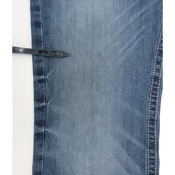 Ariat Jeans Mens 40 Blue M5 Straight Fit Straight Leg Denim Distressed - Picture 11 of 16